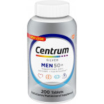 Centrum Silver Men's 50+ Multivitamínico con vitamina D3, vitaminas B, zinc para memoria y cognición, 200 tabletas