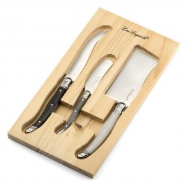 Cuchillos Set De 3 En Base De Madera