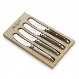 Cuchillos Set De 4 En Base De Madera