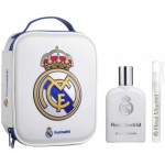 Set Air-val Real Madrid Men ( 3 Pc Set ) 3.4 Oz. Edt / 10 Ml / Bag