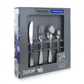 Set Cubiertos 24pzs Diamond - Toscana