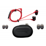 HyperX Cloud Earbuds - Auriculares internos con micro - auriculares de oído - cableado - conector de 3,5 mm - rojo