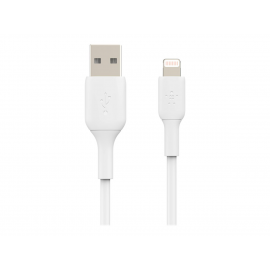 Belkin BOOST CHARGE - Cable Lightning - Lightning macho a USB macho - 1 m - blanco - para Apple 10.5-inch iPad Pro; 12.9-inch iPad Pro (2nd generation); iPhone 11, 11 Pro, 11 Pro Max, 8, XR, XS, XS Max