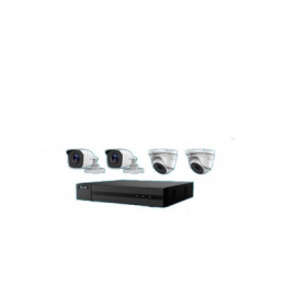 HIL/4MP Lite/DVR-204Q-K1+2Turret+2Bullet/PowerCable/1TBHDD 