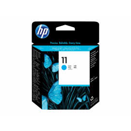 HP 11 - Cián - cabezal de impresión - para Business Inkjet 1000, 1200, 2800; DesignJet 11X, 500, 510, 70, 820; Officejet Pro K850