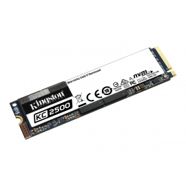 Kingston KC2500 - Unidad en estado sólido - cifrado - 250 GB - interno - M.2 2280 - PCI Express 3.0 x4 (NVMe) - 256-bit AES-XTS - Self-Encrypting Drive (SED), TCG Opal Encryption 2.0