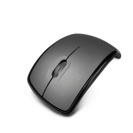 Klip Xtreme - Mouse - 2.4 GHz - Wireless - Gray - Foldable - 1000dpi