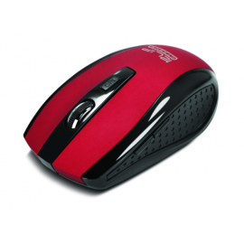 Klip Xtreme - Mouse - Wireless - 2.4 GHz - Red - Nano - 6-button Opt