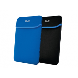 Klip Xtreme - Notebook sleeve - 14.1 in - Black blue - neoprene reversable