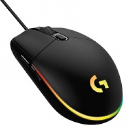 Logitech - Mouse - Wireless - Black - Lightsync