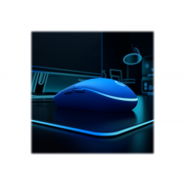 Logitech Gaming Mouse G203 LIGHTSYNC - Ratón - óptico - 6 botones - cableado - USB - azul