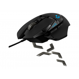 Logitech Gaming Mouse G502 (Hero) - Ratón - óptico - 11 botones - cableado - USB