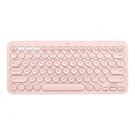 Logitech K380 Multi-Device Bluetooth Keyboard - Teclado - inalámbrico - Bluetooth 3.0 - QWERTY - español - rosa