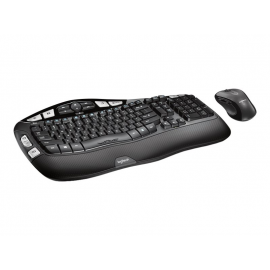 Logitech Wireless Wave Combo MK550 - Juego de teclado y ratón - inalámbrico - 2.4 GHz - inglés