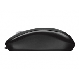 Microsoft Basic Optical Mouse - Ratón - diestro y zurdo - óptico - 3 botones - cableado - USB - negro