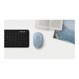 Microsoft Bluetooth Mouse - Ratón - óptico - 3 botones - inalámbrico - Bluetooth 5.0 LE - azul pastel