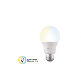 Nexxt Solutions Connectivity - Light Bulb - A19 CCT 110V - Conexion Wi-Fi - Bombillo de luz blanca regulable - Compatible con Amazon Alexa y Google Assistant - 800 Lumen - 9W (Equivalente a 60 W) - 110 V /220 V