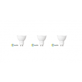 Nexxt Solutions Connectivity - Light Bulb - GU10 CCT 110V 3PK - Conexión Wi-Fi - Bombillo de luz blanca - Compatible con Amazon Alexa y Google Assistant - 400 lumen - 4W(equivalente a 40w) - 110V /220V