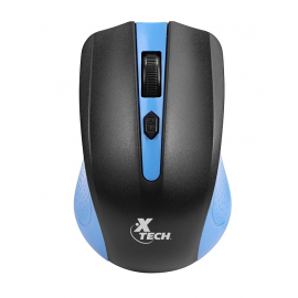 Xtech - Mouse - 2.4 GHz - Wireless - Blue - 1600 dpi XTM-310BL