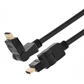 Xtech - Video / audio cable - HDMI - pivot-swiv10ftXTC610